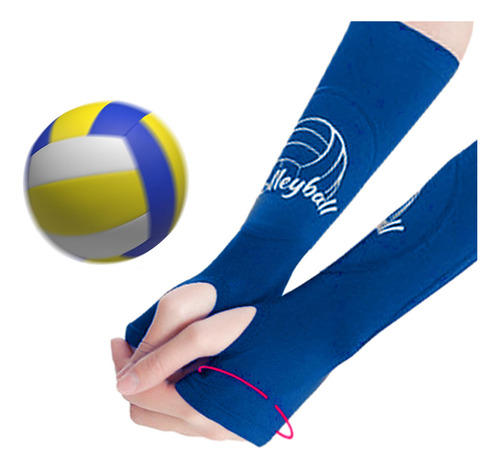 Mangas De Brazo De Voleibol, Almohadillas De Brazo Xl Azul