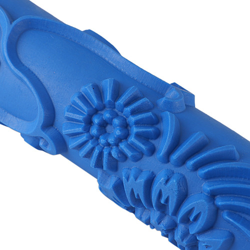 Rodillo De Pintura Decorativa De Pared De Goma 3d De 7 Pulga