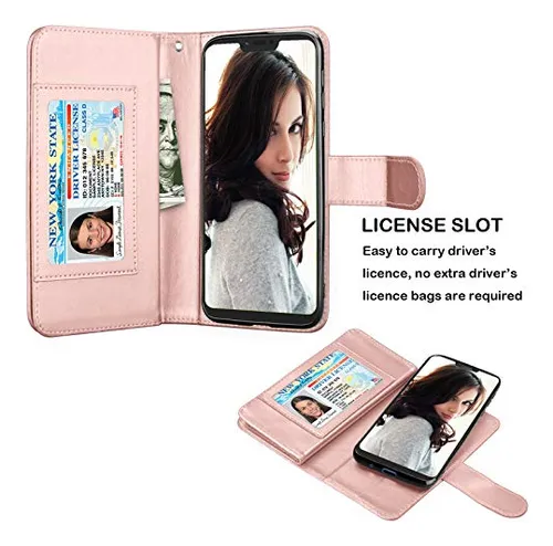 Funda Tipo Cartera Njjex Para Moto G7 Play, Motorola G7 Opti