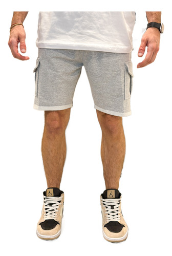 Short Bermuda Algodón Cargo Hombre 