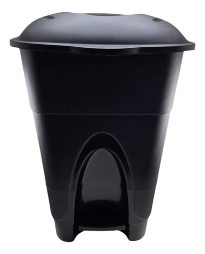 Lixeira Com Pedal 30 Litros Injeplastec Casa Jardim Bar Cor Preto