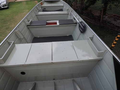 Imagem 14 de 15 de Barco De Alumínio Semi Chata 5 Metros + Carreta