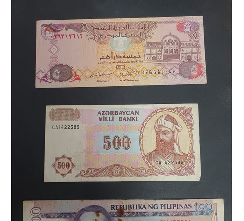 Colección De 26 Billetes Antiguos Mexicanos Y Extranjeros (Usado)