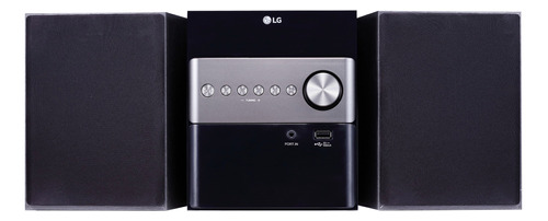 Minicomponente LG Xboom CM1560 negro y plateado con bluetooth 10W de potencia - 200V - 240V