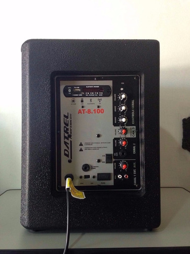 Caixa Ativa 100w Datrel At8100 C/ Bluetoth+usb+fm+c. Remoto