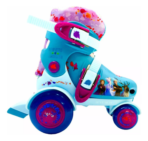 Patines Infantiles Ajustables & Equipo De Protección Frozen