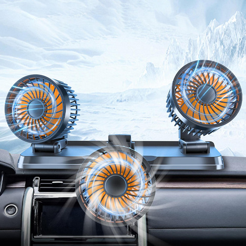 Ventilador De Coche, Refrigeración Amarillo 12v
