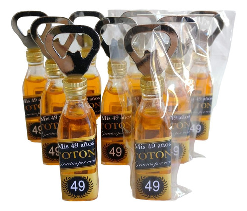 10 Souvenir Destapador Mini Botella Replica Cerveza Fernet