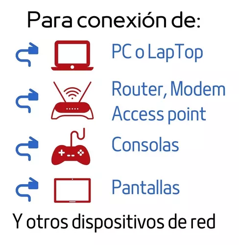 Cable De Red Lan Ethernet 20 Metros Largo Cat 6 Internet