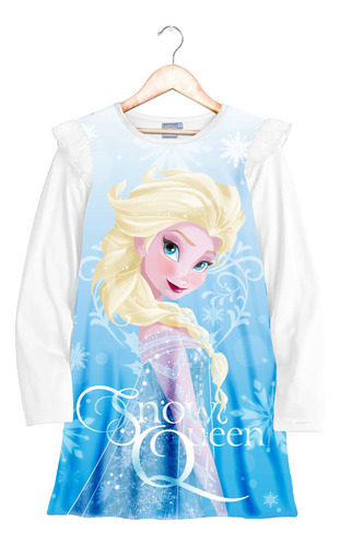 Camison Niña Frozen 2 Manga Larga Disney Original 82184 Mg