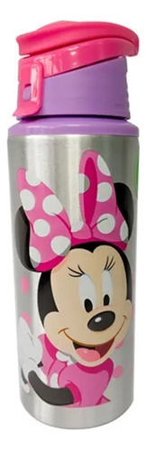 Botella De Agua Metálica 500ml Minnie Disney