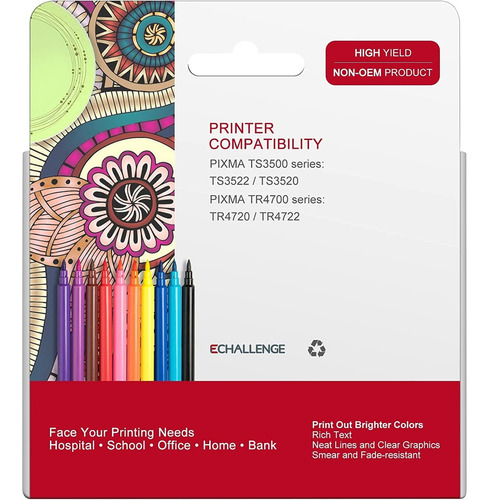 Pg-275xl Cl-276xl High Yield Ink Cartridges Replacement Rema