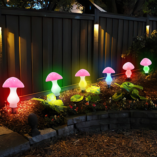 Mejoré Las Luces Solares Exteriores Para Jardín Mushrooms Ou