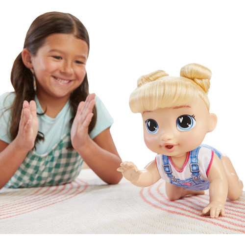 Baby Alive Harper Hugs Set Muñeca Electrónica Pelo Rubio