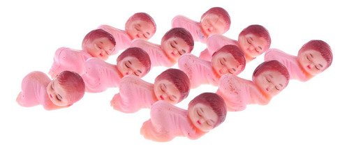 Paquete De 24 Mini Bebes De Plástico Baby Shower Party