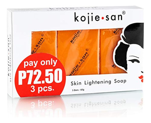 Kojie San Orange Whitening Jabón, 3 X 65 G