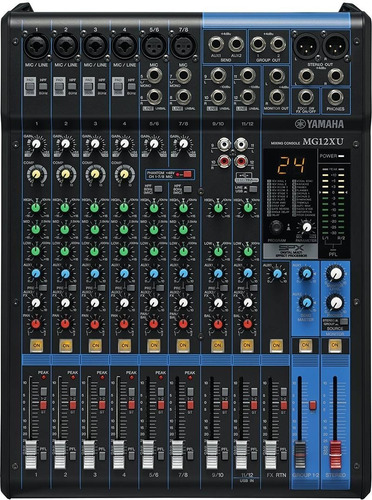 Consola Yamaha Mg12xu Mixer 12 Canales Efectos Usb - Cuotas