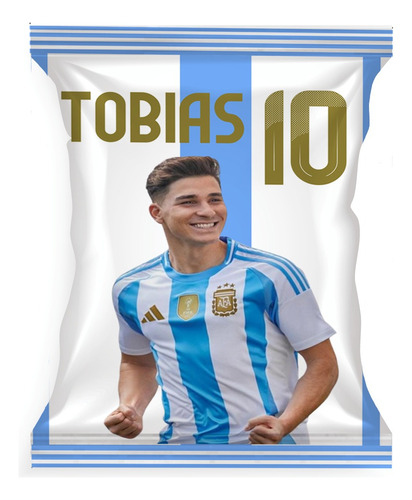 Bolsitas Golosineras Chips Bags Julián Alvarez X10 Souvenir