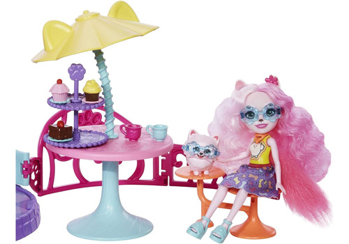 Mattel Enchantimals Town House Cafe Playset (28-in) Con Muñe