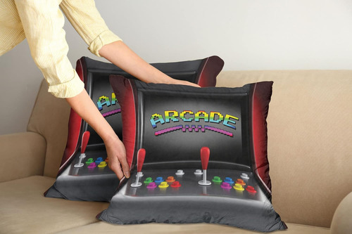 Ambesonne Juego De 2 Fundas De Almohada Decorativas Con Dise