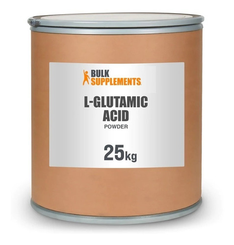 Bulk Supplements | Polvo Acido L-glutámico | 25kg | 6250 Ser