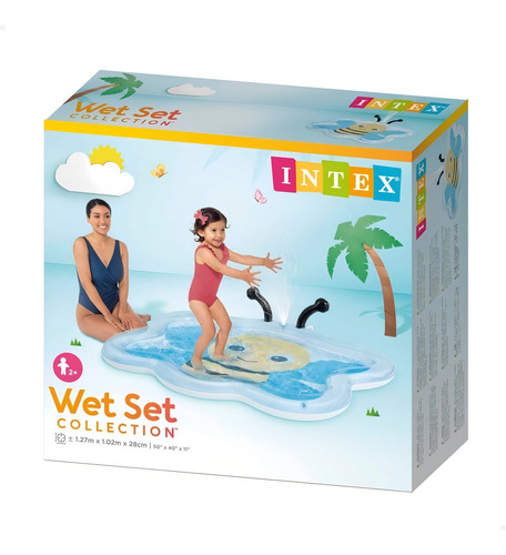 Intex | Alberca Infable Para Bebé | Chorro De Agua | Abeja Color Transparente