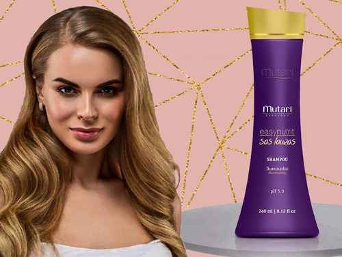 Shampoo Reconstrutor Cabelo Danificado Poroso Elástico Loira