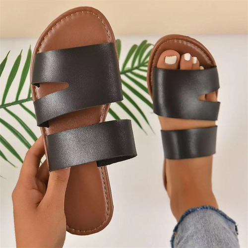 Zt Slipper Planos De Verano New Con Sandalias Mujer Casual