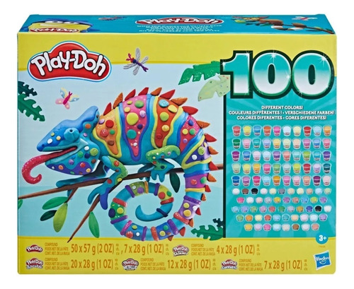 Set De Masas Play-doh 100 Colores Diferentes +3 100 Colores Diferentes