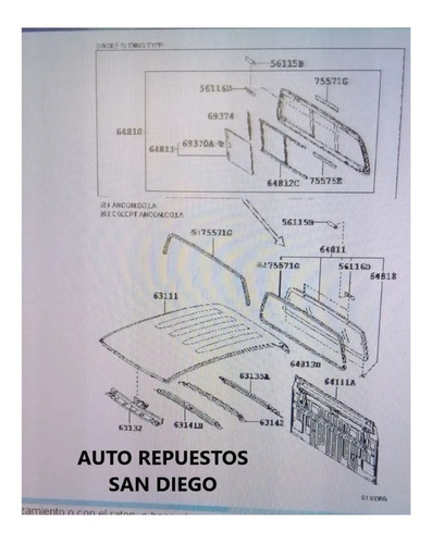 Techo Toyota Hilux Lata Importado 2012 - 2015