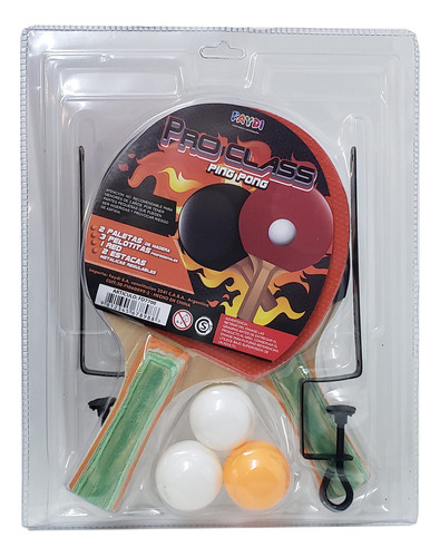 Set Juego Paletas De Ping Pong Pelotas Y Red Shp Tunishop