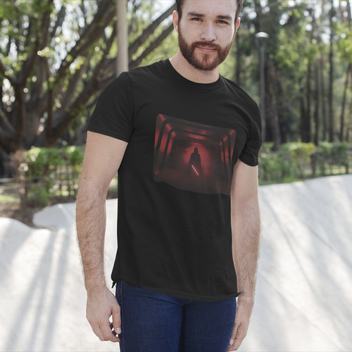 Playera Darth Vader Sable De Luz Rojo Star Wars Oficial