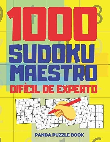1000 Sudoku Maestro Dificil De Experto El Libro..., De Book, Panda Puzzle. Editorial Independently Published En Español