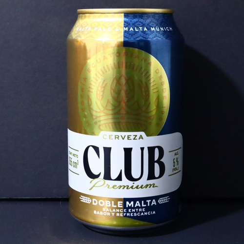 Lata Cerveza Empcerveza Club Premium Doble Malta Ecuatoriana