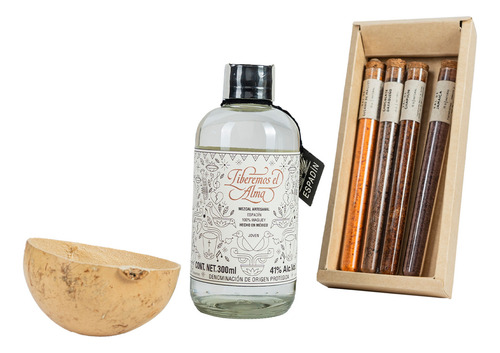 Kit Mezcal Liberemos Espadín + 4 Sales + Jícara | 300 Ml