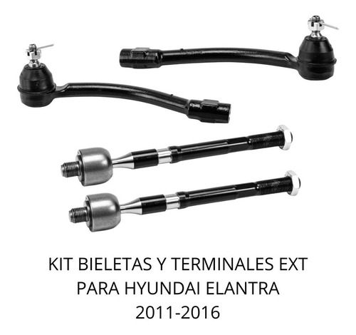 Kit Bieletas Y Terminales Ext Para Hyundai Elantra 2011-2016