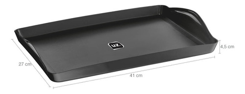 Kit 12 Bandejas Para Servir De Plástico Plus Uz Retangulares
