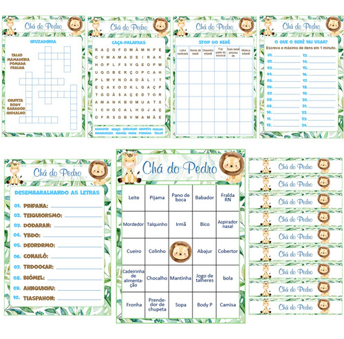 Kit Chá Revelação Fralda Bebê Baby Bingo Em Pdf Frete Grátis