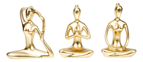 Adornos De Yoga Para Figuras De Yoga Y Meditación, 3 Unidade