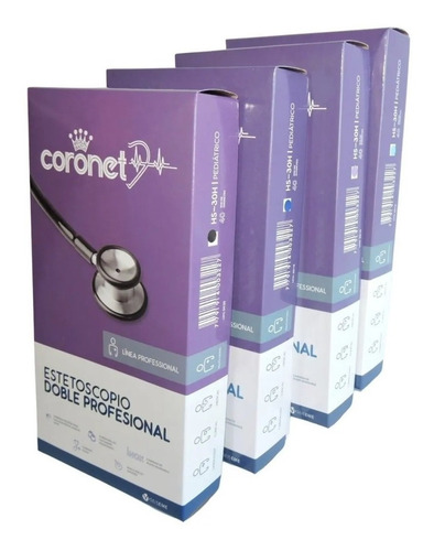 Imagen 5 de 7 de Estetoscopio Doble Campana Profesional Coronet Pediatrico