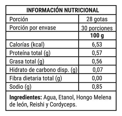 Triple Complex Sublingual / Reishi + Cordyceps + Melena León