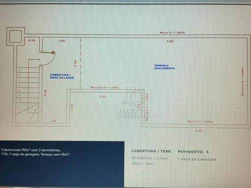 Cobertura Com 2 Dormitórios À Venda, 80 M² Por R$ 250.000 - Vila São Pedro - Santo André/sp - Co4468