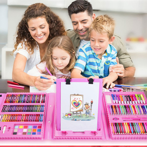 Crianças Escola Mala Desenho Desenho Colorir, Caixa.