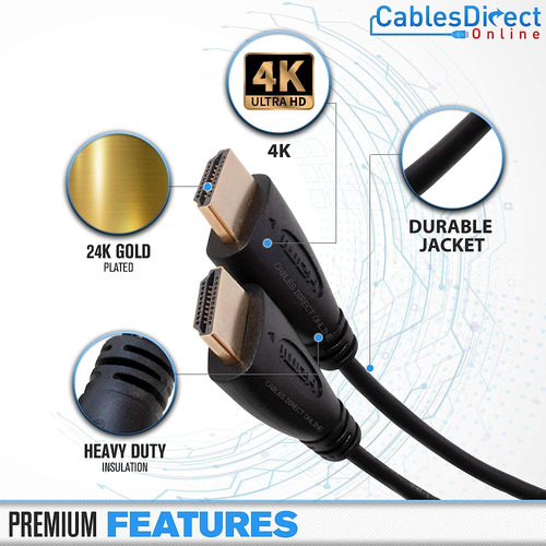 Cable Hdmi 4k De Alta Velocidad De 50 Pies Con Canal De R...