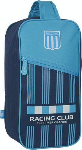 Bolso Botinero Racing Club Lic Oficial Botin Fútbol Neceser