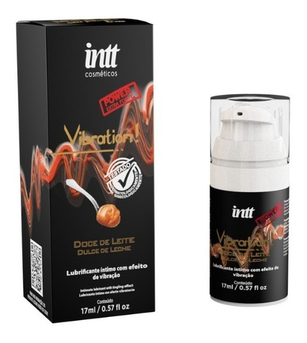 Gel Vibration Power Extra Fort Doce De Leite Comestível Intt Sabor Doce De Leite