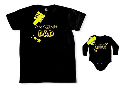 Imagen 6 de 6 de Remera Papá Increíble Look Familiar Amazing