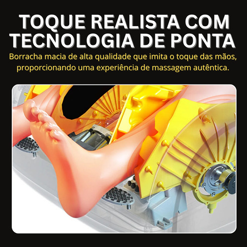 Massageador De Pés Elétrico 3dx Com Aquecimento - Aparellho Relaxante Para Os Pés - Com Airbags De Silicone, Massagem Profunda E Controle Remoto Alívio Instantâneo Em Casa