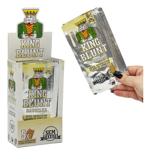 Imagem 1 de 1 de Caixa Seda King Blunt Aleda C/25 Baunilha Atacado