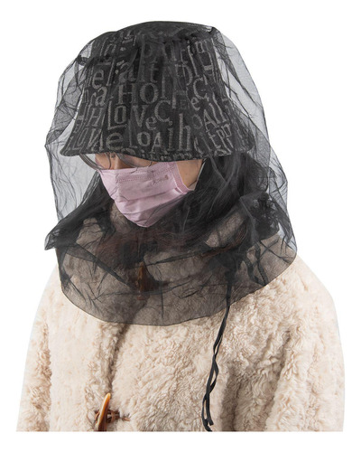Head Net Cordón Con Bolsa De Almacenamiento Para Senderismo